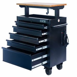 Tủ dụng cụ CSPS 76cm - 05 hộc kéo nâng hạ tay cầm đen