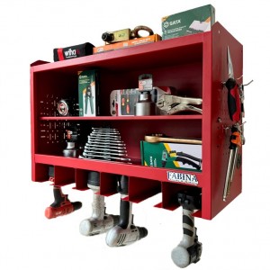 Tủ dụng cụ treo tường màu đỏ FABINA